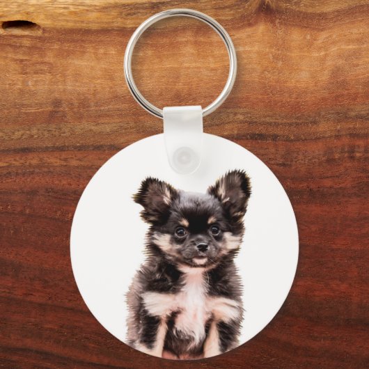 Chihuahua Puppy Dog Sleutelhanger (Voorkant)