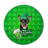 Chihuahua Puppy Dog St. Patrick's Day Groene Klave Dartbord (Voorkant)
