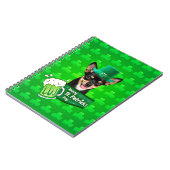 Chihuahua Puppy Dog St. Patrick's Day Groene Klave Notitieboek (Linkerzijde)