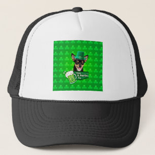 Chihuahua Puppy Dog St. Patrick's Day Groene Klave Trucker Pet