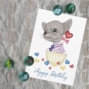 Chihuahua Puppy Happy Birthday Kaart