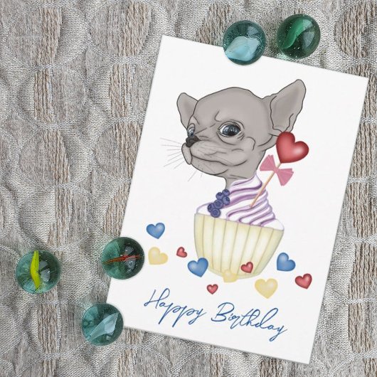 Chihuahua Puppy Happy Birthday Kaart
