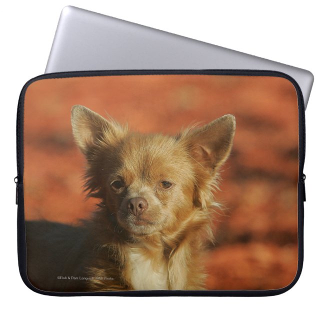 Chihuahua Puppy Headshot Laptop Sleeve (Voorkant)