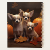 Chihuahua Puppy Herfst Delight Pompoen Planner (Achterkant)