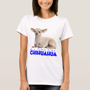 Chihuahua Puppy Hond Blauw Liefde Grafische T-Shir T-shirt