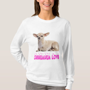 Chihuahua Puppy Hond Roze Liefde Grafische T-Shirt