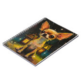 Chihuahua Puppy in een knus huis Notitieboek (Linkerzijde)