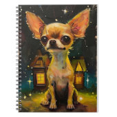 Chihuahua Puppy in een knus huis Notitieboek (Voorkant)