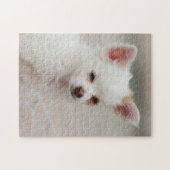 Chihuahua puppy in een tuin legpuzzel (Horizontaal)