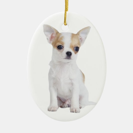 Chihuahua puppy keramisch ornament (Voorkant)