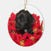 Chihuahua puppy Kerstmis Keramisch Ornament (Links)