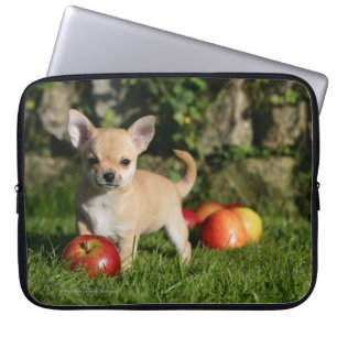 Chihuahua Puppy met appels Laptop Sleeve