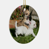 Chihuahua Puppy Pplay Keramisch Ornament (Rechts)