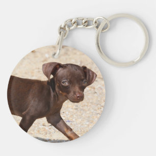 Chihuahua Puppy Walking Sleutelhanger