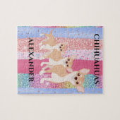 CHIHUAHUA PUZZZLE & PERSONALISEERDE NAAM. LEGPUZZEL (Horizontaal)