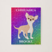 CHIHUAHUA PUZZZLE & PERSONALISEERDE NAAM. LEGPUZZEL (Verticaal)