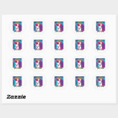 Chihuahua Queen Ronde Sticker (Vel)