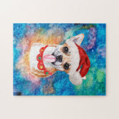 Chihuahua Ras Hond Kerstmis Legpuzzel (Horizontaal)