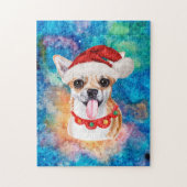 Chihuahua Ras Hond Kerstmis Legpuzzel (Verticaal)