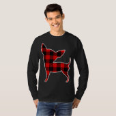 Chihuahua Red Buffalo Pset Pup Matching PJ Fa T-shirt (Voorkant volledig)