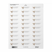 Chihuahua retouradreslabels etiket (Full Sheet)