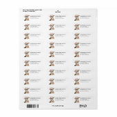 Chihuahua retouradreslabels etiket (Full Sheet)