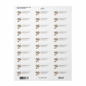 Chihuahua retouradreslabels etiket (Full Sheet)