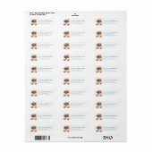 Chihuahua retouradreslabels etiket (Full Sheet)