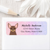 Chihuahua retouradreslabels etiket (Insitu)