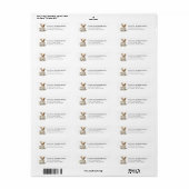Chihuahua retouradreslabels etiket (Full Sheet)