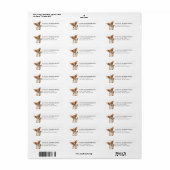 Chihuahua retouradreslabels etiket (Full Sheet)