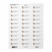 Chihuahua retouradreslabels etiket (Full Sheet)