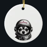 Chihuahua,Retro Soviet Space Dog traveler Keramisch Ornament<br><div class="desc">Chihuahua, Retro Soviet Space Dog traveler</div>