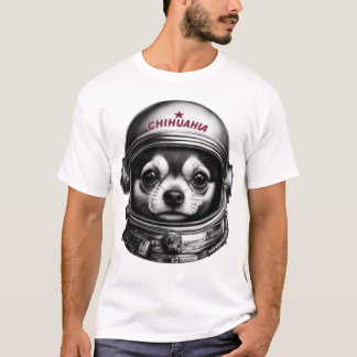 Chihuahua, Retro Sovjet Ruimtehond reiziger T-shirt