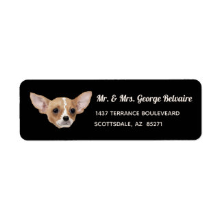 Chihuahua Return Address Label