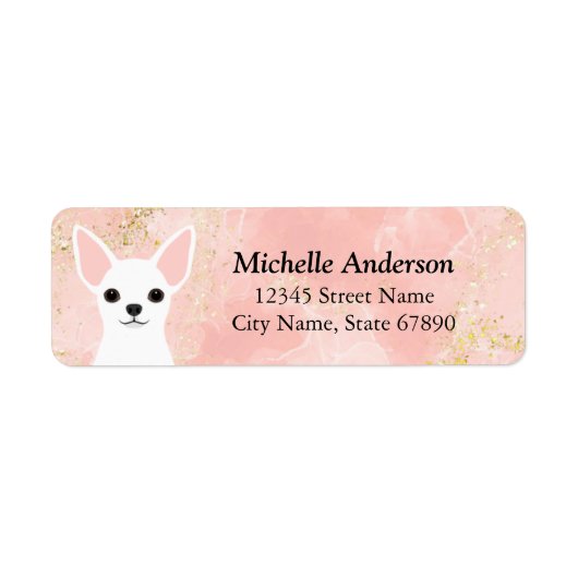 Chihuahua Return Address Labels (Voorkant)
