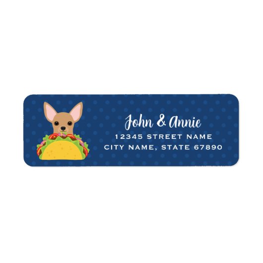 Chihuahua Return Address Labels (Voorkant)