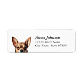 Chihuahua Return Address Labels (Voorkant)