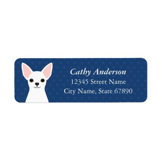 Chihuahua Return Address Labels (Voorkant)