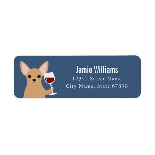 Chihuahua Return Address Labels (Voorkant)