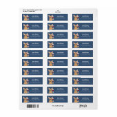 Chihuahua Return Address Labels (Full Sheet)