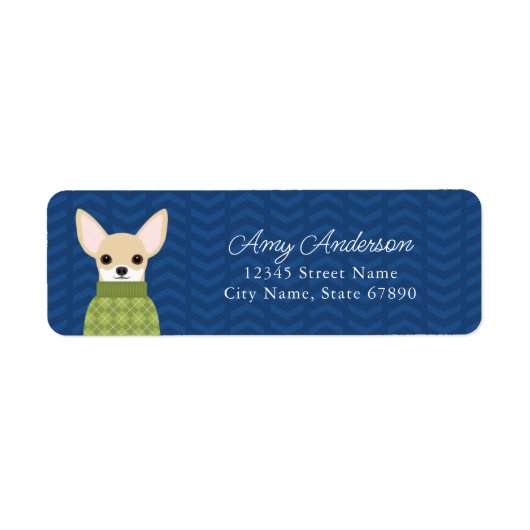 Chihuahua Return Address Labels (Voorkant)