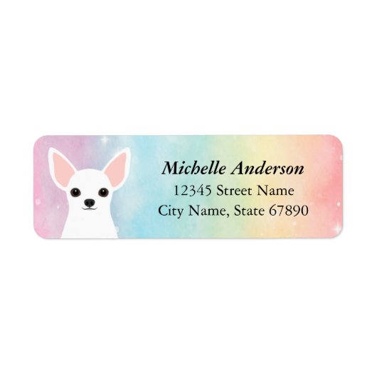 Chihuahua Return Address Labels (Voorkant)