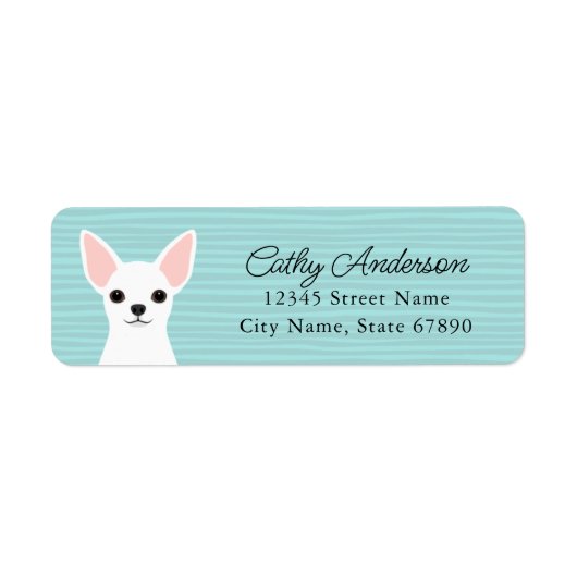 Chihuahua Return Address Labels (Voorkant)