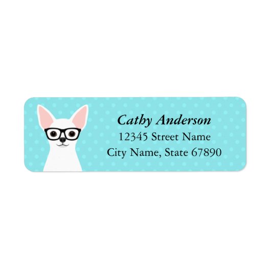 Chihuahua Return Address Labels (Voorkant)