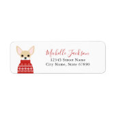 Chihuahua Return Address Labels (Voorkant)