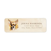 Chihuahua Return Address Labels (Voorkant)