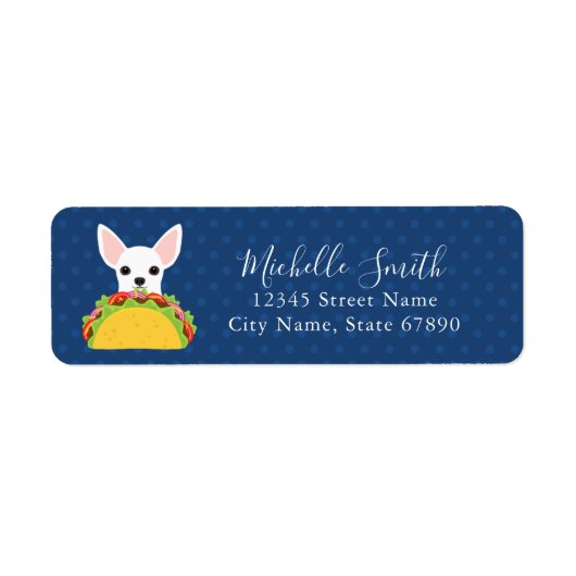 Chihuahua Return Address Labels (Voorkant)