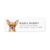 Chihuahua Return Address Labels (Voorkant)
