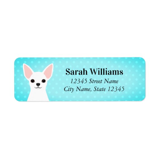 Chihuahua Return Address Labels (Voorkant)